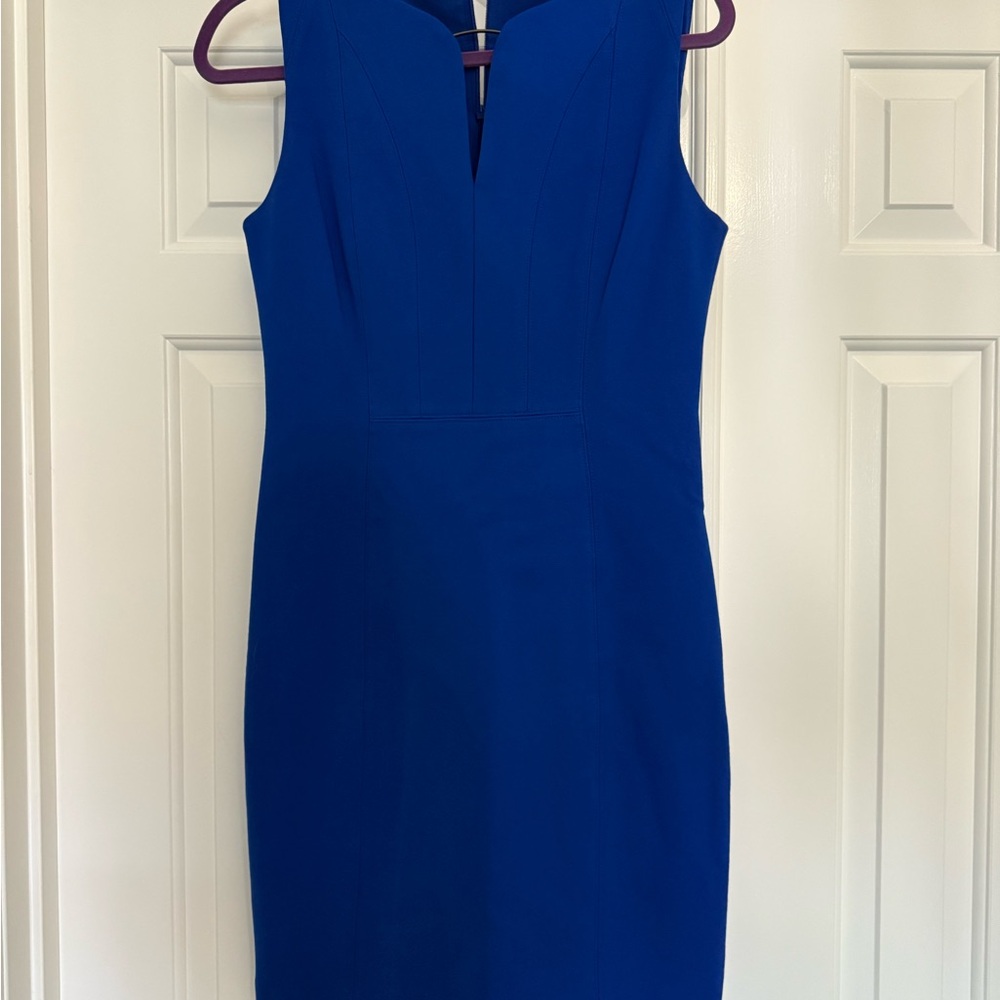 T Tahari Royal Blue Mini Dress